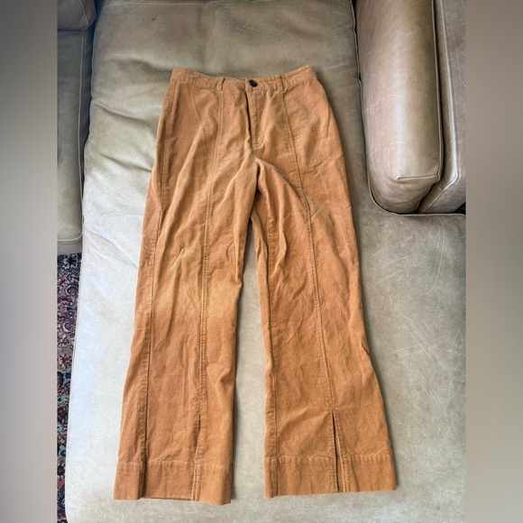 GB Pants - GB Orange Flare Corduroy Pants 100% Cotton 70s Hippie Women’s Size 11